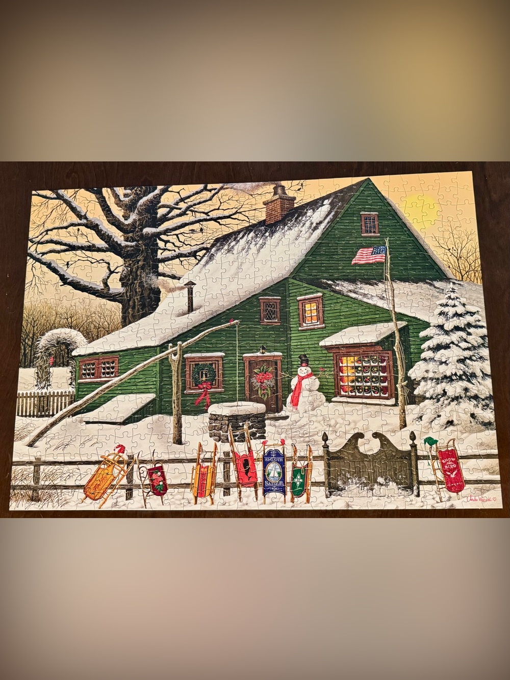 Charles Wysocki “COCOA BREAK AT THE COPPERFIELD’S”  500 PC Puzzle Buffalo